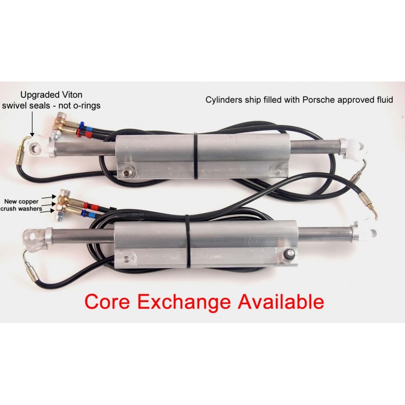 Core exchange Pair of Porsche 911 (996/997) Convertible Top Hydraulic Cylinders, includes $400 deposit