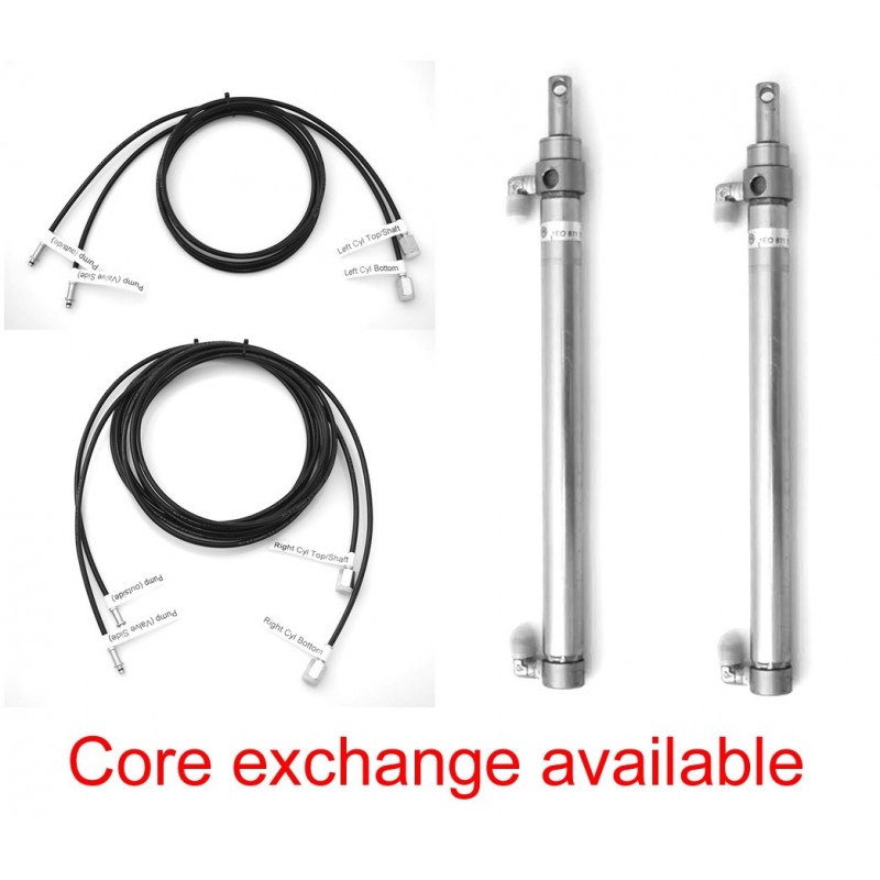 Rebuild/Upgrade Service for 2001-present VW New Beetle Hydraulic Cylinders plus Full Set of Hydraulic Hoses 